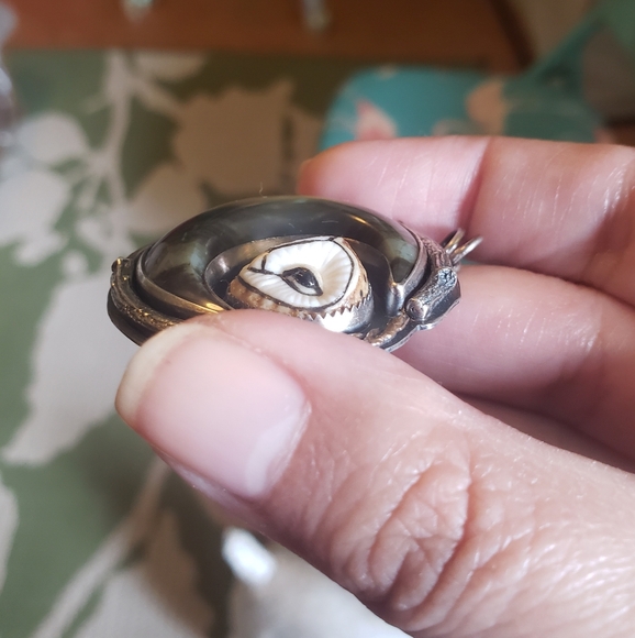 LisaJDesigns and Laura Mears Owl & Polychrome jasper moon 🌔 - Picture 3 of 10